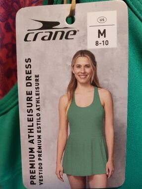 Crane Women's Green Mini Athleisure Dress - Size M